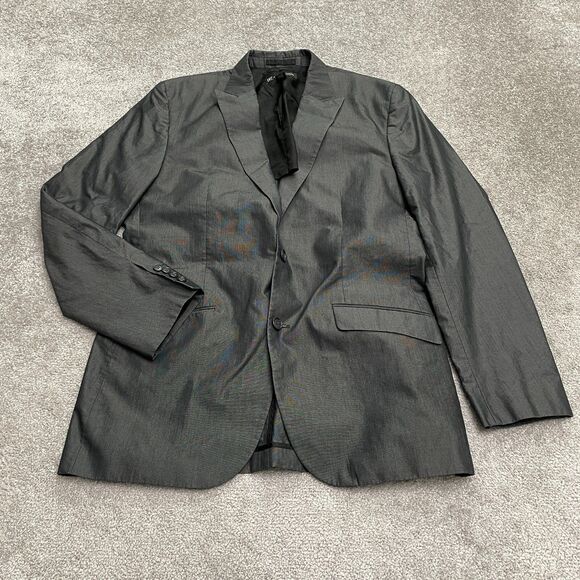 I.N.C International Concept Blazer Suit Jacket Mens 42L Dark Gray Business Work - Picture 1 of 12